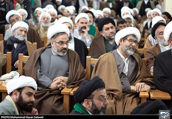 تجمع طلاب حوزه های علمیه مشهد در محکومیت توهین به ساحت پیامبر(ص)