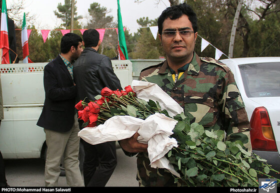 آئین غبارروبی و عطر افشانی مزار شهدا