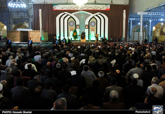 مراسم بدرقه صندوقهای ضریح امامین جوادین(ع) در حرم مطهر رضوی 