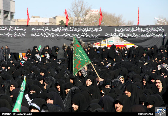 گزارش تصویری : اجتماع عظیم عزاداران فاطمی | عکس : حسین شریعت 