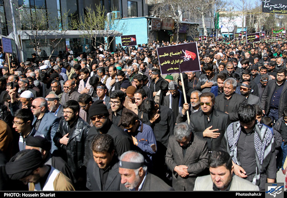 گزارش تصویری : اجتماع عظیم عزاداران فاطمی | عکس : حسین شریعت 