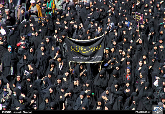 گزارش تصویری : اجتماع عظیم عزاداران فاطمی | عکس : حسین شریعت 