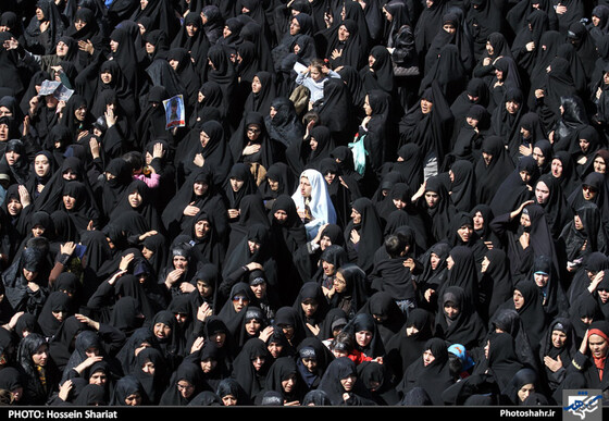 گزارش تصویری : اجتماع عظیم عزاداران فاطمی | عکس : حسین شریعت 