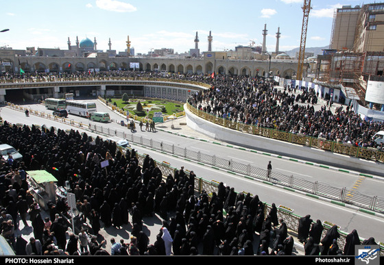 گزارش تصویری : اجتماع عظیم عزاداران فاطمی | عکس : حسین شریعت 