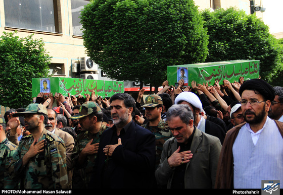 گزارش تصویری | تشییع دو شهید مدافع حرم در مشهد | عکاس : محمد حسن صلواتی