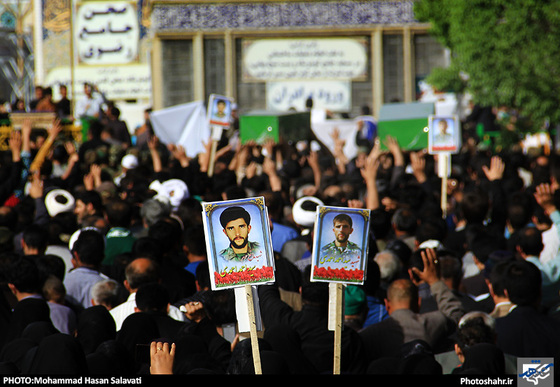 گزارش تصویری | تشییع دو شهید مدافع حرم در مشهد | عکاس : محمد حسن صلواتی