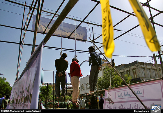 گزارش تصویری اعدام سه سارق مسلح در مشهد | عکس : محمد حسن صلواتی 