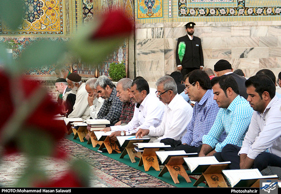 گزارش تصویری | جزء خوانی قرآن کریم در حرم رضوی | عکس : محمد حسن صلواتی/شهرآرا 