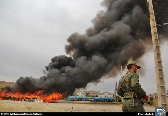گزارش تصویری| امحاء 57 تن مواد مخدر و روان گردان در مشهد | عکس : محمد حسن صلواتی/شهرآرا