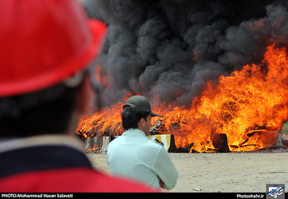 گزارش تصویری| امحاء 57 تن مواد مخدر و روان گردان در مشهد | عکس : محمد حسن صلواتی/شهرآرا