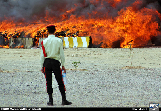 گزارش تصویری| امحاء 57 تن مواد مخدر و روان گردان در مشهد | عکس : محمد حسن صلواتی/شهرآرا