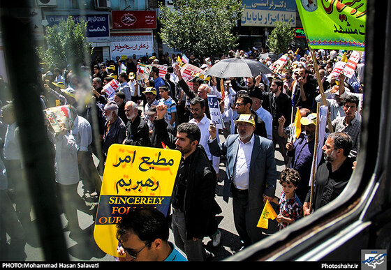 گزارش تصویری | راهپیمایی روز قدس در مشهد|عکس :محمد حسن صلواتی/شهرآرا