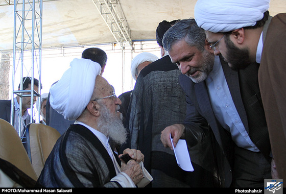 گزارش تصویری | مراسم کلنگ زنی مدرسه علمیه ثامن الحجج(ع) | عکس : محد حسن صلواتی / شهرآرا