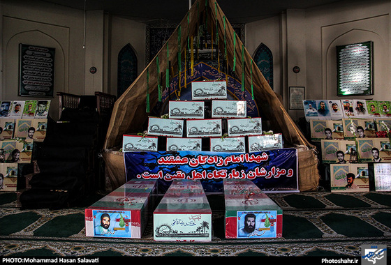 گزارش تصویری |  استقبال از 13 شهید گمنام خط شکن در مشهد | عکس:محمد حسن صلواتی / شهرآرا