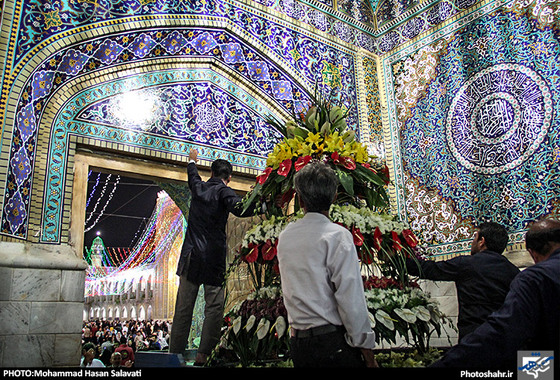 گزارش تصویری / حرم رضوی در شب میلاد امام رضا (ع) / عکس : محمد حسن صلواتی / شهرآرا