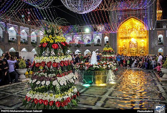 گزارش تصویری / حرم رضوی در شب میلاد امام رضا (ع) / عکس : محمد حسن صلواتی / شهرآرا