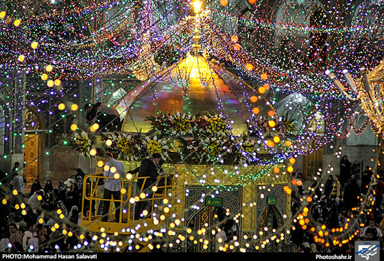 گزارش تصویری / حرم رضوی در شب میلاد امام رضا (ع) / عکس : محمد حسن صلواتی / شهرآرا