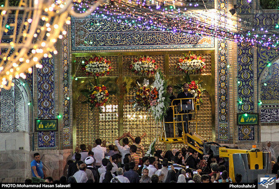 گزارش تصویری / حرم رضوی در شب میلاد امام رضا (ع) / عکس : محمد حسن صلواتی / شهرآرا