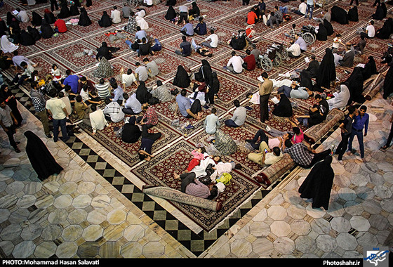 گزارش تصویری / حرم رضوی در شب میلاد امام رضا (ع) / عکس : محمد حسن صلواتی / شهرآرا