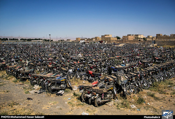 گزارش تصویری | پارکینگ موتورهای توقیفی در مشهد | عکس :محمد حسن صلواتی /شهرآرا