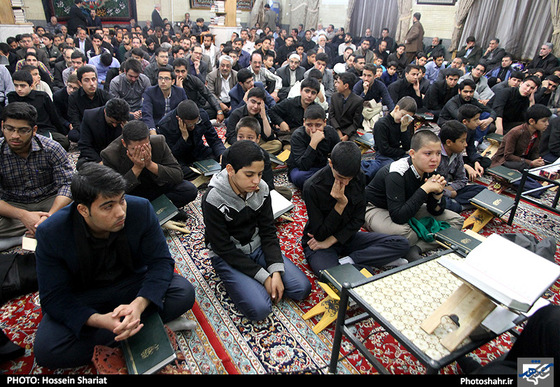 گزارش تصویری | مراسم ختم محسن حاجی حسنی کارگر قاری جان باخته در حادثه منا | عکس : حسین شریعت / شهرآرا