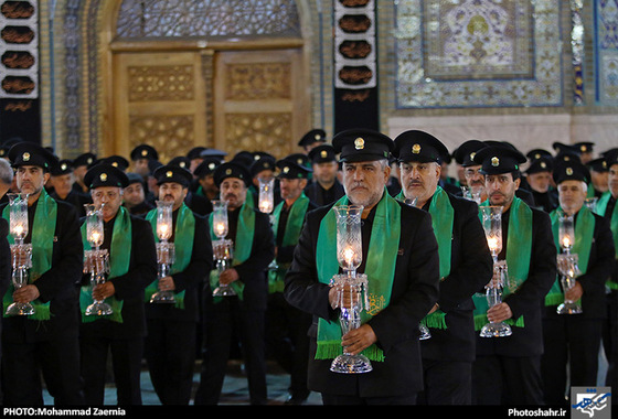 گزارش تصویری | مراسم خطبه خوانی شب عاشورا در حرم مطهر رضوی | عکس محمد زائرنیا /شهرآرا