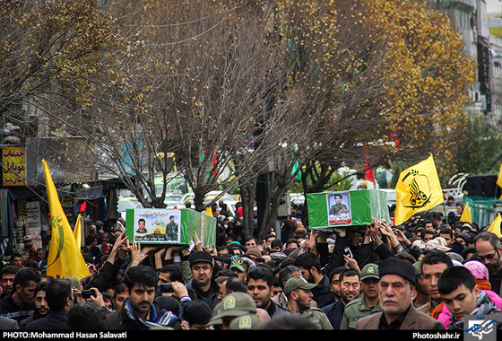 گزارش تصویری/ تشییع دو شهید مدافع حرم در مشهد /عکاس : محمد حسن صلواتی /شهرآرا