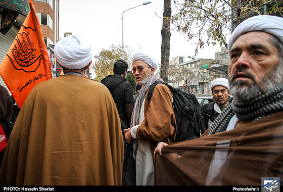 گزارش تصویری | بدرقه کاروان زائران پیاده کربلا جامعه المصطفی / عکس :حسین شریعت /شهرآرا