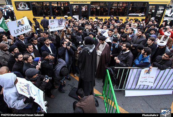 گزارش تصویری | تجمع اعتراض‌آمیز در محکومیت کشتار شیعیان نیجریه‎ در مشهد | عکس : محمد حسن صلواتی / شهرآرا