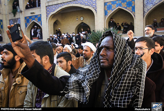  تجمع طلاب حوزه های علمیه مشهد در حمایت از شیعیان نیجریه | عکس : محمد حسن صلواتی /شهرآرا