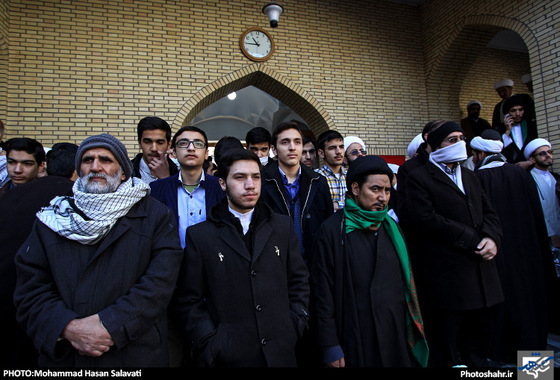  تجمع طلاب حوزه های علمیه مشهد در حمایت از شیعیان نیجریه | عکس : محمد حسن صلواتی /شهرآرا
