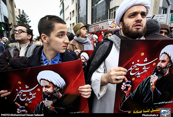 گزارش تصویری | تجمع اعتراض آمیز مردم مشهد به اعدام شیخ نمر | عکس : محمد حسن صلواتی /شهرآرا