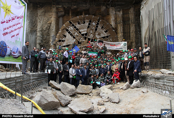 گزارش تصویری | مراسم اتمام حفاری خط 2 قطارشهری مشهد | عکس : حسین شریعت /شهرآرا