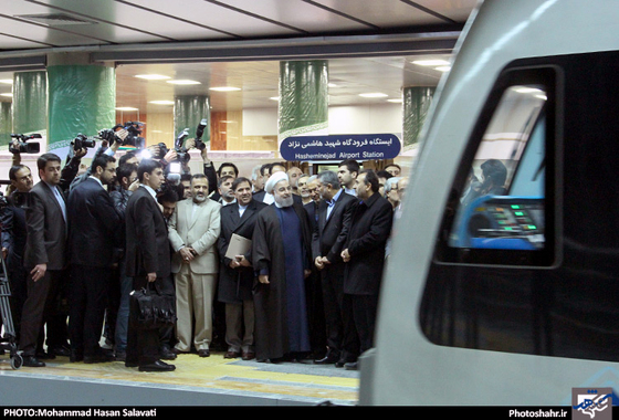 گزارش تصویری | بهره برداری رسمی از توسعه خط یک قطارشهری مشهد با حضور رئیس جمهور | عکس : محمد حسن صلواتی /شهرآرا