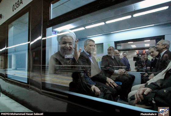 گزارش تصویری | بهره برداری رسمی از توسعه خط یک قطارشهری مشهد با حضور رئیس جمهور | عکس : محمد حسن صلواتی /شهرآرا