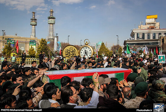 گزارش تصویری | تشییع پیکرهای مطهر شهیدان مدافع حرم قاجاریان و رضایی | عکس : محمد حسن صلواتی /شهرآرا