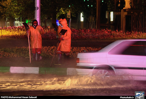 گزارش تصویری | آب گرفتگی خیابان های مشهد بعد از بارش شدید باران | عکس : محمد حسن صلواتی /شهرآرا