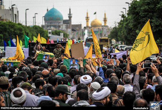 گزارش تصویری | تشییع پیکر مطهر 4 شهید مدافع حرم در مشهد | عکاس : محمد حسن صلواتی /شهرآرا