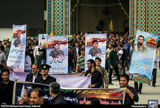 گزارش تصویری | تشییع پیکر مطهر 4 شهید مدافع حرم در مشهد | عکاس : محمد حسن صلواتی /شهرآرا