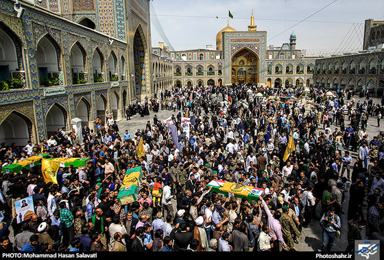 گزارش تصویری | تشییع پیکر مطهر 4 شهید مدافع حرم در مشهد | عکاس : محمد حسن صلواتی /شهرآرا