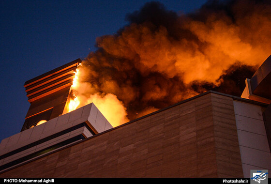 گزارش تصویری | آتش سوزی گسترده در برج سلمان مشهد | عکاس : محمد عقیلی /شهرآرا