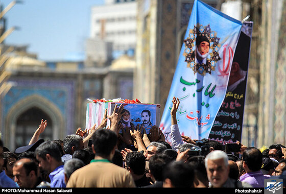 گزارش تصویری | تشییع پیکر جانباز شهید رجب محمد زاده ( بابا رجب ) | عکاس : محمد حسن صلواتی /شهرآرا