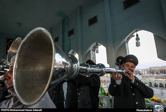 گزارش تصویری | آیین نقاره نوازی در حرم رضوی| عکاس : محمد حسن صلواتی /شهرآرا