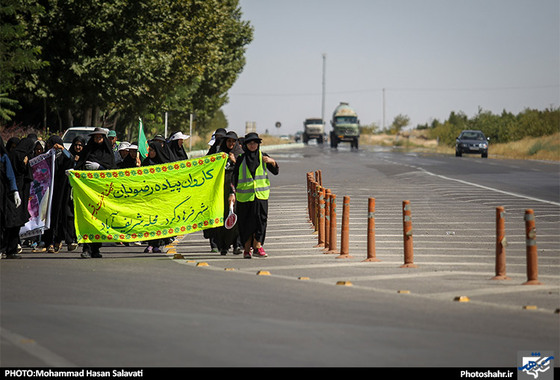 گزارش تصویری | زائران پیاده در مسیر حرم امام رئوف | عکاس: محمد حسن صلواتی /شهرآرا