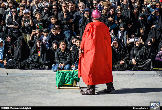 گزارش تصویری تعزیه خوانی و خیمه سوزان ظهر عاشورا عکاس محمد عقیلی شهرآرا