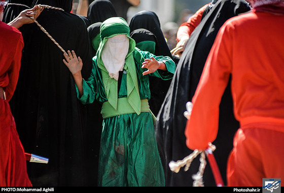 گزارش تصویری تعزیه خوانی و خیمه سوزان ظهر عاشورا عکاس محمد عقیلی شهرآرا