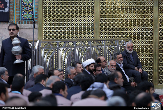 آیین بدرقه زائران و خادمان اربعین حسینی مشهد حرم امام رضا (ع) علی عبدالهی شهرارا
