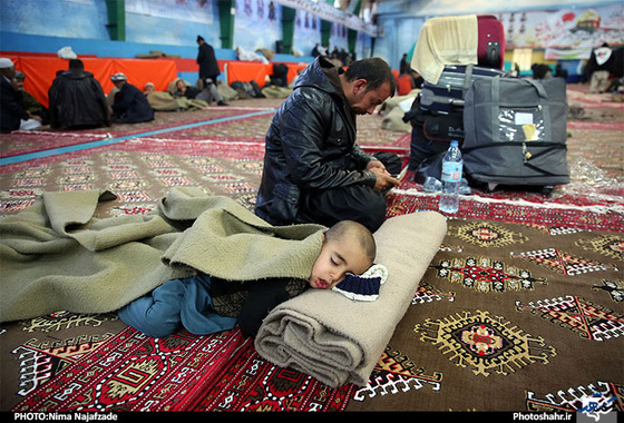 اقامت زائران حسینی افغانستانی در مشهد 