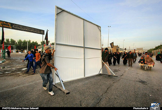 هنرمندان مشهدی در اربعین حسینی محمد حسن صلواتی شهرارا