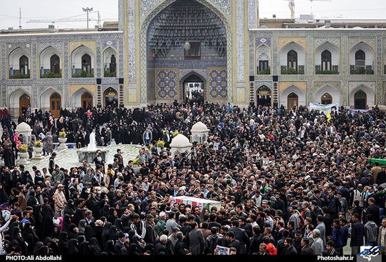 تشییع پیکر مطهر سه شهید مدافع حرم